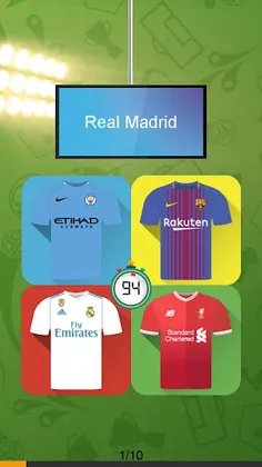 Guess the football club shirt - Screenshot 1