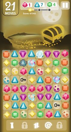 Aliens and gems - Screenshot 2