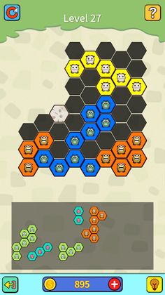 Hex Block Puzzle - monster - Screenshot 1