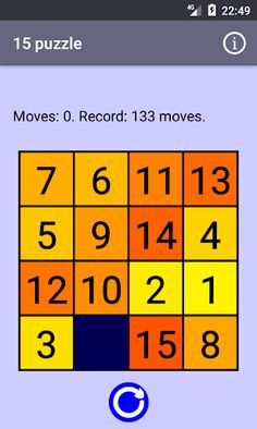 15 puzzle - Screenshot 1