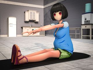 Anime Pregnant Mother Game Sim - Screenshot 2