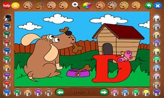 Coloring Book 24: Animal ABCs - Screenshot 2