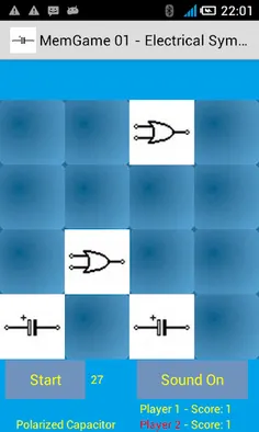 MemGame 01 - Electrical symbol - Screenshot 2