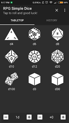 RPG Simple Dice - Screenshot 1