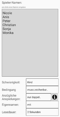 Wortliste + Spielhilfe - Screenshot 2