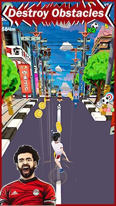 C. Ronaldo & Salah: Kick'n'Run - Screenshot 4