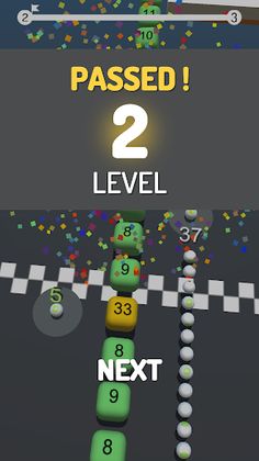 3D Snake Balls vs Block - Screenshot 2