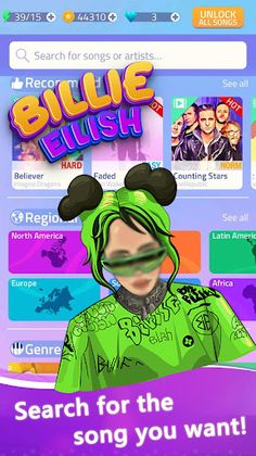 Billie Eilish Piano Tiles - Screenshot 1