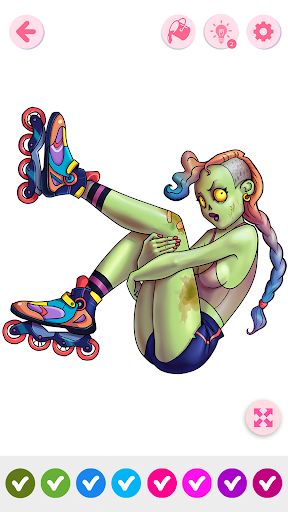 Zombie City Coloring Book - Screenshot 2