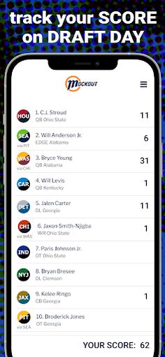 MockOut - NFL Mock Draft Game - Screenshot 4