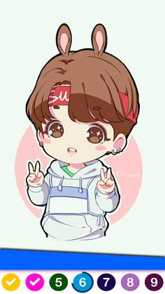 Kpop Games Kawaii Coloring - Screenshot 3