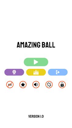 Amazing Ball 2D: Ring Jump - Screenshot 1