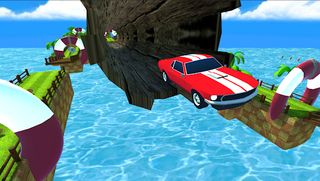 Impossible Beach Ramp Car Game - Screenshot 1