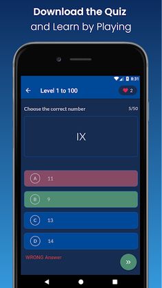 Roman Numerals 1 to 1000: Quiz - Screenshot 4