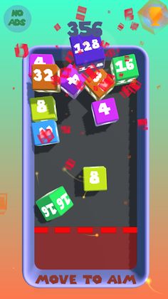 Number Cube 2048 3D - Screenshot 1