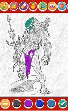 alien monster coloring game - Screenshot 2