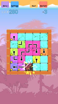 Swapping Lines Puzzle - Connec - Screenshot 2