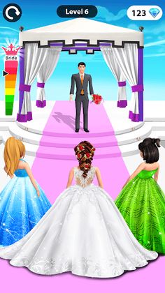 Bride Race: Makeup, Dress up - Screenshot 4