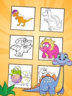 Dinosaurs Coloring Pages - Screenshot 3