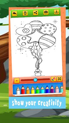 Birthday Cake Coloring Book - Screenshot 1