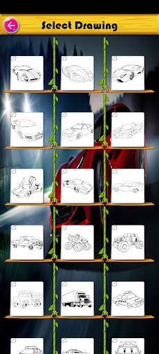 Coloring super Car and Truck - Screenshot 4