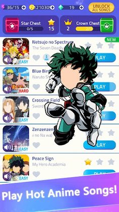 My Hero Academia Piano Tiles - Screenshot 1