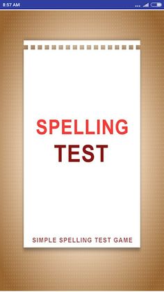 Spelling Test - Screenshot 1
