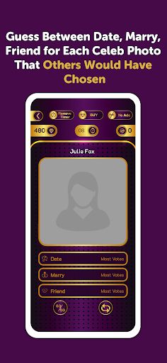 Date Marry Friend: Vote Celebs - Screenshot 2