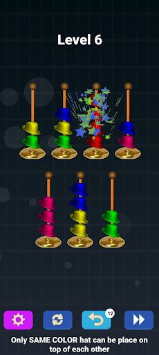 Hat Color & Puzzle Sort Game - Screenshot 2