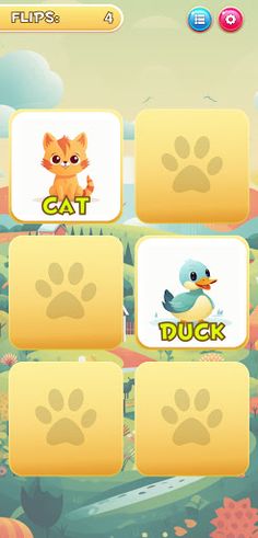 Critter Match Memory Game - Screenshot 1