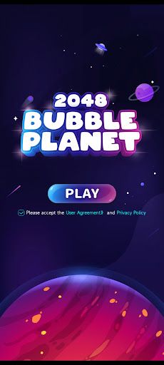 Bubble Planet 2048 - Screenshot 1