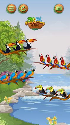 Birds Sort Color- Puzzle Games - Screenshot 3