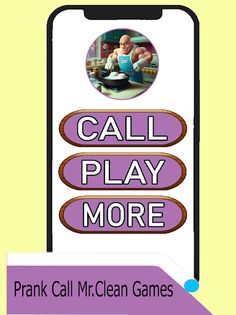 Fake Call Mr Clean Game - Screenshot 1