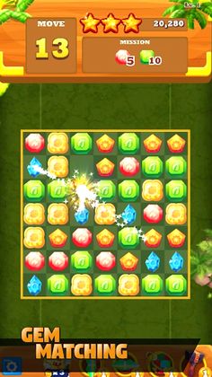Jungle Gems Match 3 Online - Screenshot 3