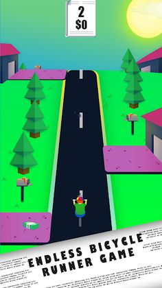 Paperboy - Endless Bicycle Gam - Screenshot 2