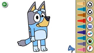 Bluey Bingo Coloring Book - Screenshot 1