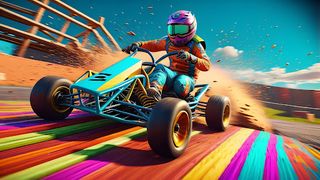 Go Kart Ramp Car Stunt Games - Screenshot 1