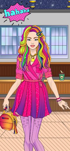 College Girl Coloring Dress Up - Screenshot 2