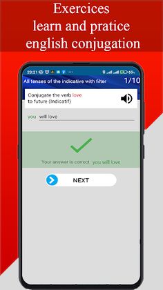 English Conjugation Practice - Screenshot 3
