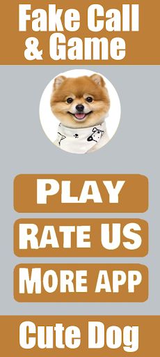 Fake Call Cute Dog Game - Screenshot 1