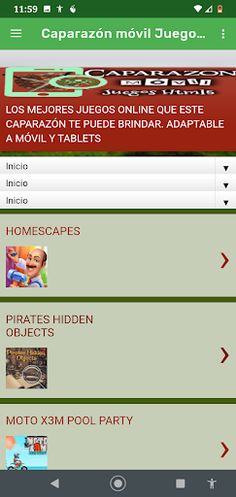 Caparazón móvil Juegos Html5 - Screenshot 1