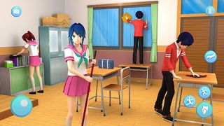 Real School Girls Senpai Games - Screenshot 1