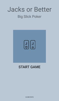 Jacks or Better - Big Slick Po - Screenshot 1