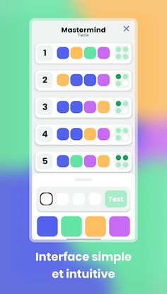 Mastermind game code breaker - Screenshot 1