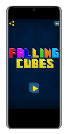 Falling cubes game - Screenshot 1