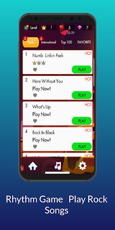 Rhythm Piano Tiles Rock Songs - Screenshot 2