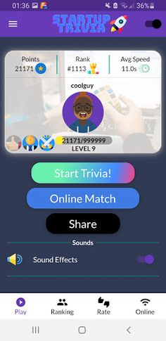 Startup Trivia - Screenshot 1