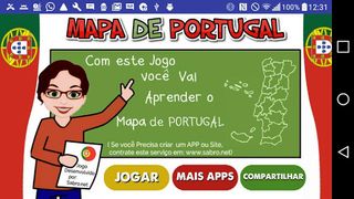 Jogo Mapa de Portugal - Screenshot 1