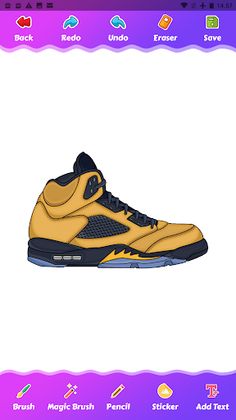 Game coloring sneakers - Screenshot 3