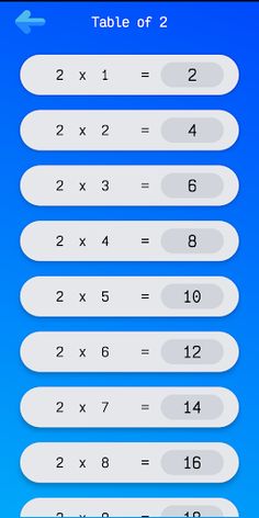 Math Tables with Practice - Screenshot 3
